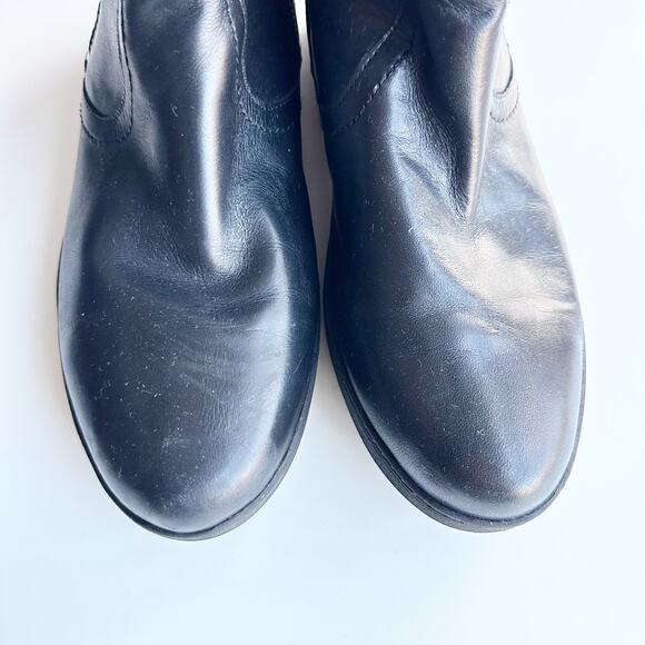 Easy Spirit Women’s Black Faux Fur Ankle Boots Size 9 Cozy Winter Zip Booties - Picture 4 of 7